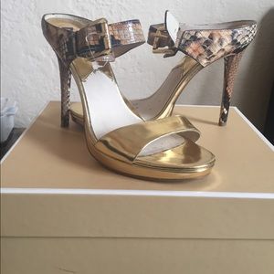 Michael Kors Gold Sandals/Heels